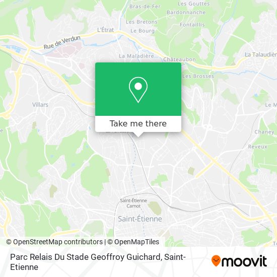 Parc Relais Du Stade Geoffroy Guichard map