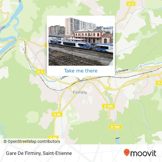 Gare De Firminy map