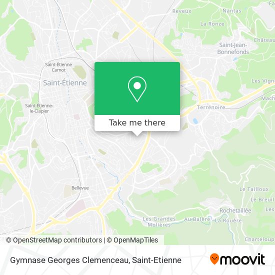 Mapa Gymnase Georges Clemenceau