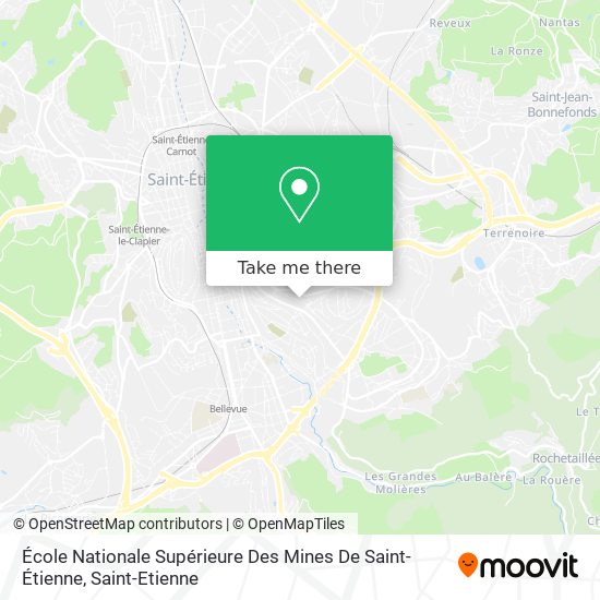 Mapa École Nationale Supérieure Des Mines De Saint-Étienne