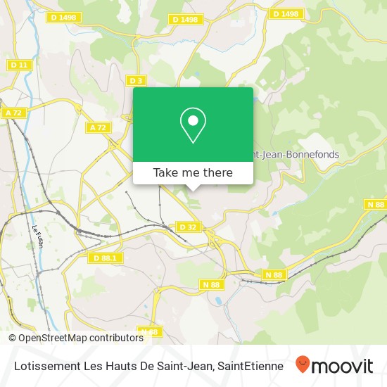Mapa Lotissement Les Hauts De Saint-Jean