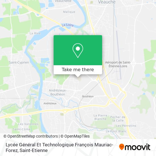 Lycée Général Et Technologique François Mauriac-Forez map