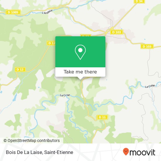 Mapa Bois De La Laise