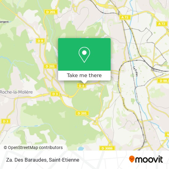 Mapa Za. Des Baraudes