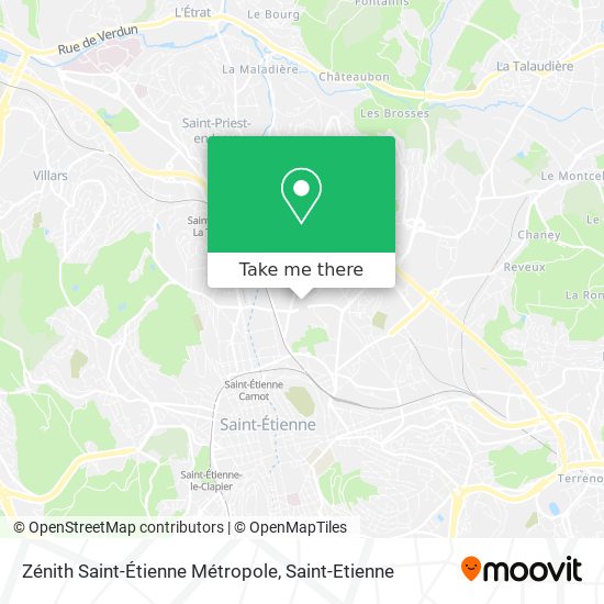 Zénith Saint-Étienne Métropole map