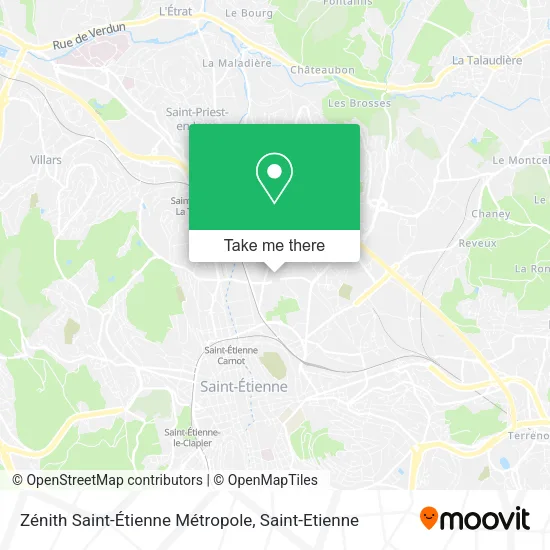 Zénith Saint-Étienne Métropole map