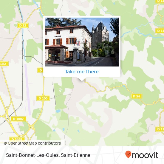 Mapa Saint-Bonnet-Les-Oules