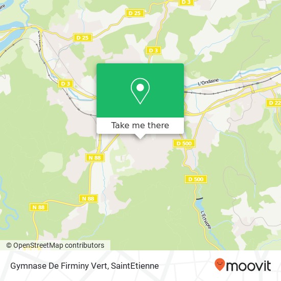 Gymnase De Firminy Vert map