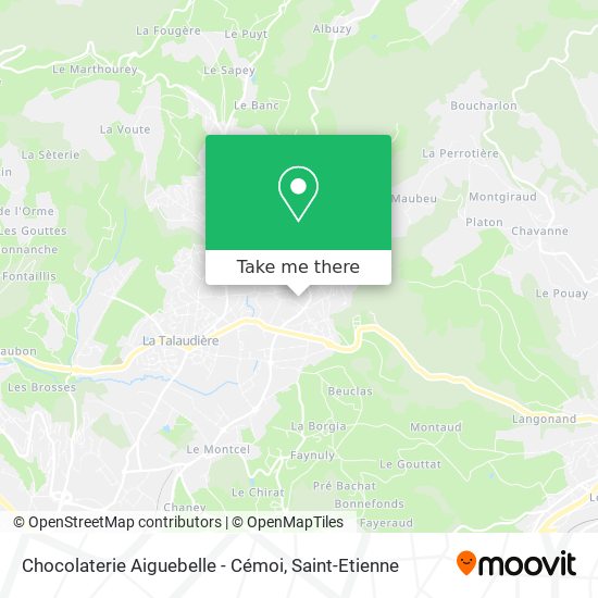 Mapa Chocolaterie Aiguebelle - Cémoi