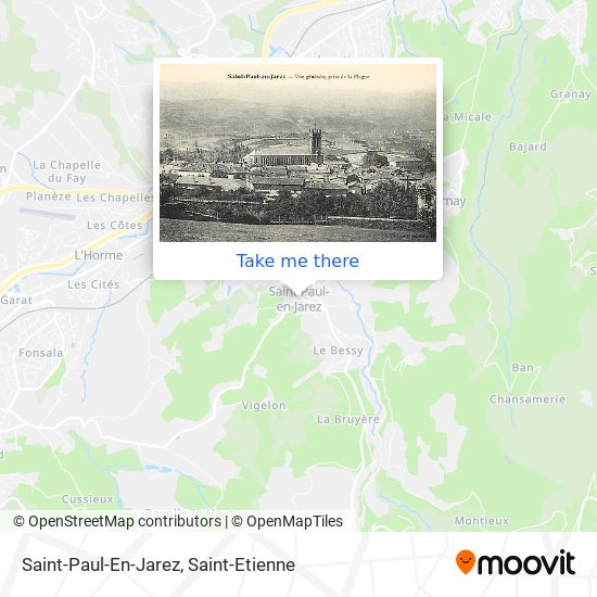 Mapa Saint-Paul-En-Jarez