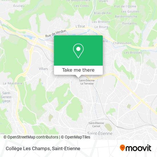 Collège Les Champs map