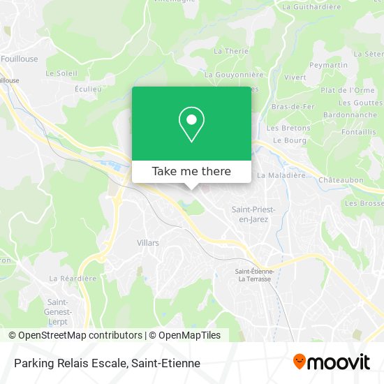 Mapa Parking Relais Escale