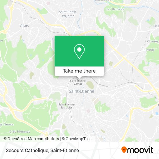 Secours Catholique map