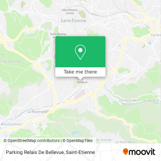 Mapa Parking Relais De Bellevue