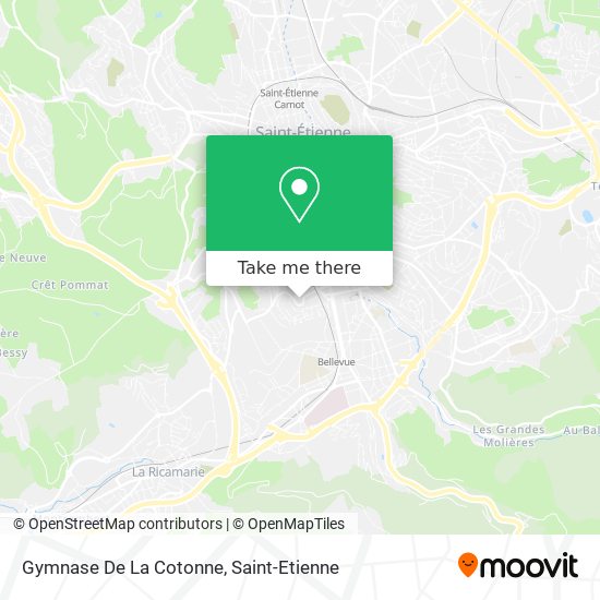 Mapa Gymnase De La Cotonne