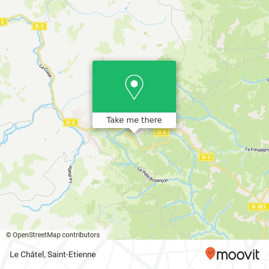 Mapa Le Châtel