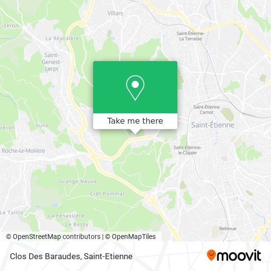 Clos Des Baraudes map