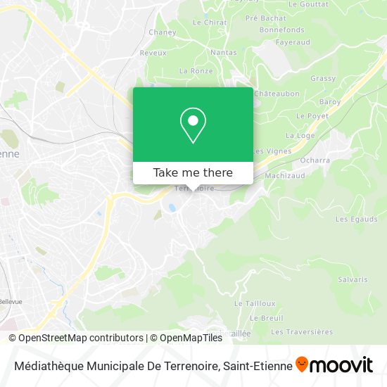 Mapa Médiathèque Municipale De Terrenoire