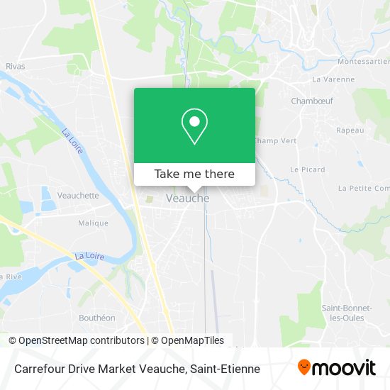 Carrefour Drive Market Veauche map