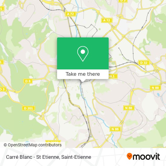 Carré Blanc - St Etienne map