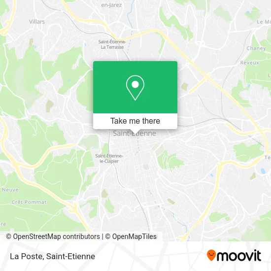 La Poste map