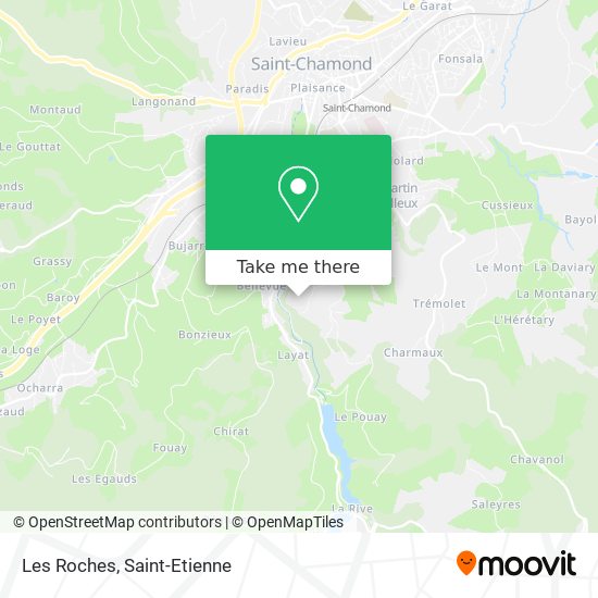 Les Roches map