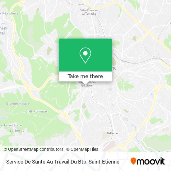 Service De Santé Au Travail Du Btp map