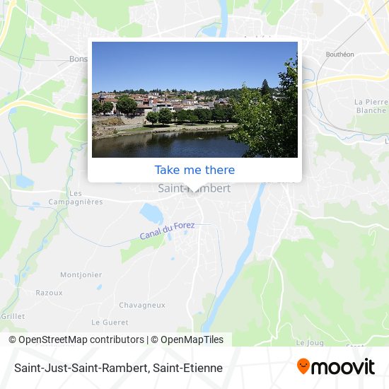 Saint-Just-Saint-Rambert map