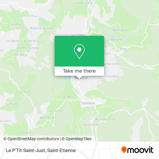 Le P'Tit Saint-Just map