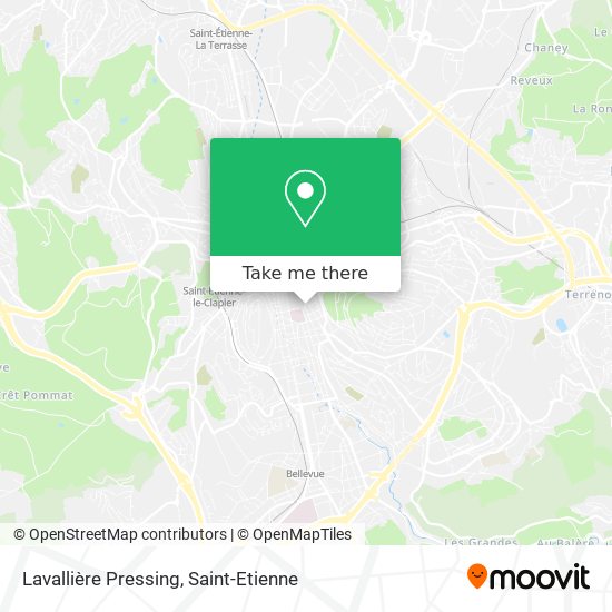 Lavallière Pressing map