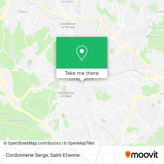 Cordonnerie Serge map