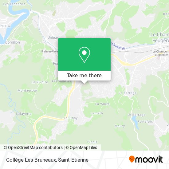 Mapa Collège Les Bruneaux