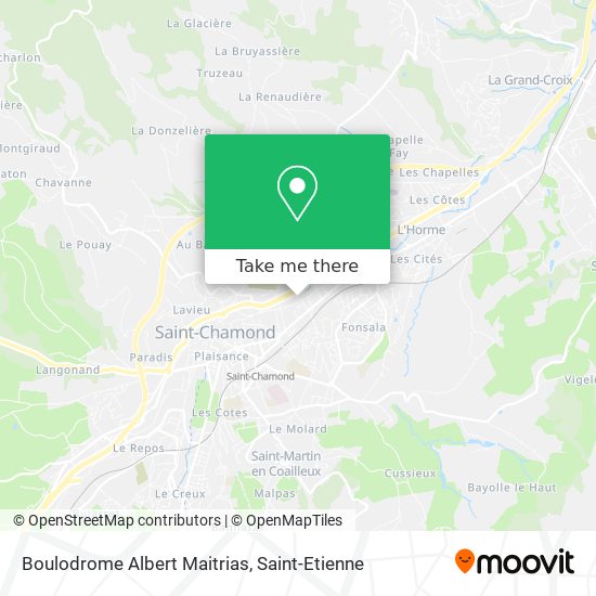 Boulodrome Albert Maitrias map