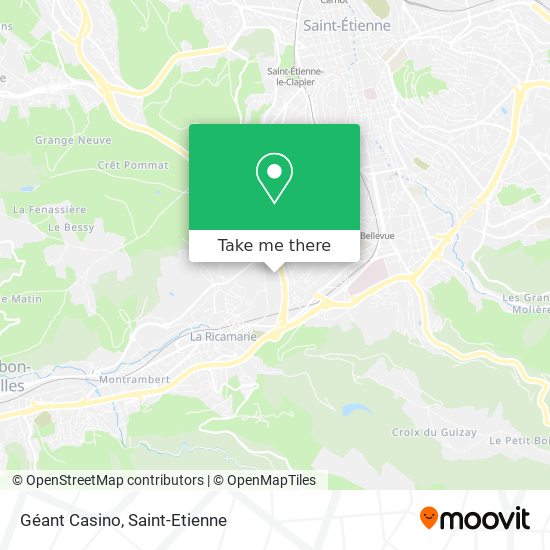 Géant Casino map