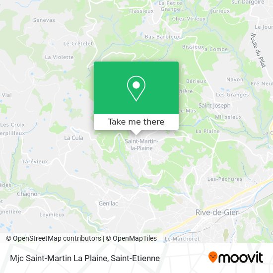 Mjc Saint-Martin La Plaine map