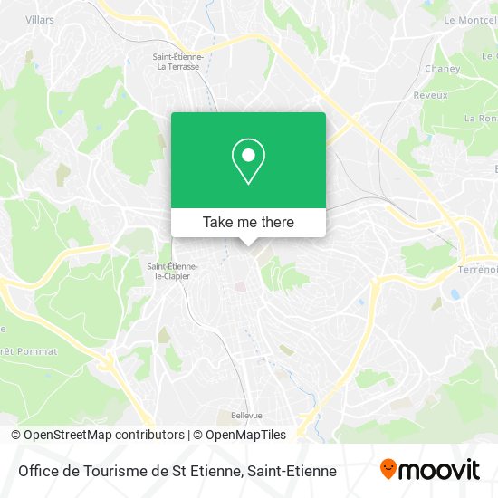 Office de Tourisme de St Etienne map