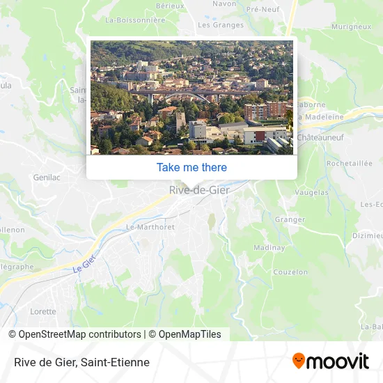Rive de Gier map
