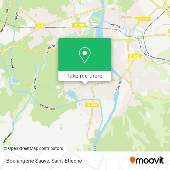 Mapa Boulangerie Sauvé