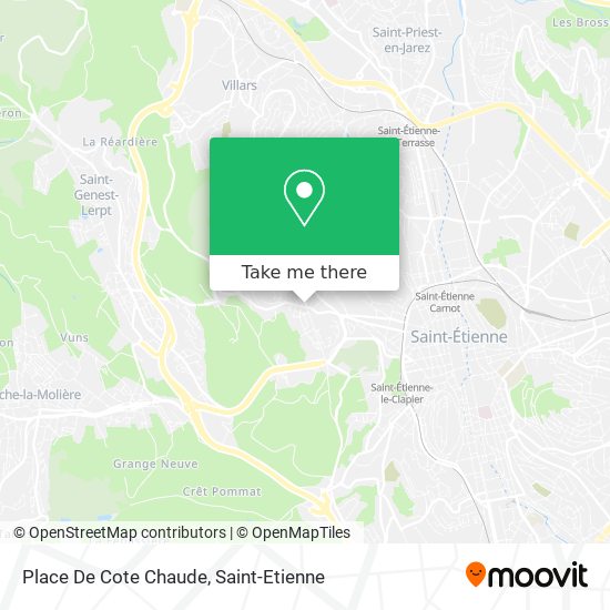 Mapa Place De Cote Chaude
