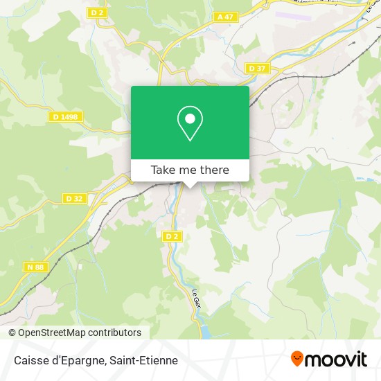 Mapa Caisse d'Epargne