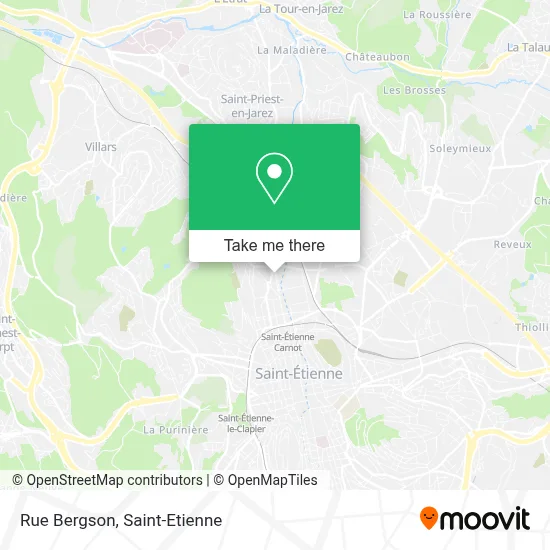 Rue Bergson map