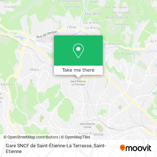 Gare SNCF de Saint-Étienne-La Terrasse map