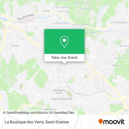 Mapa La Boutique des Verts