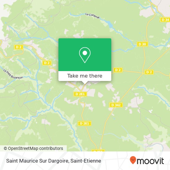 Saint Maurice Sur Dargoire map