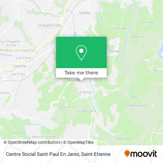 Centre Social Saint Paul En Jarez map