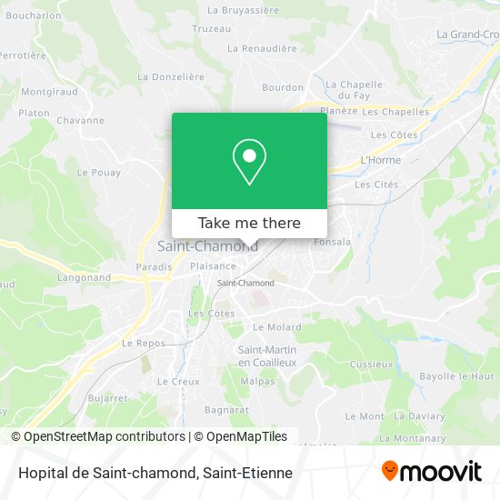 Mapa Hopital de Saint-chamond