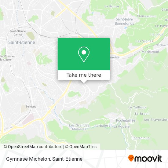 Gymnase Michelon map