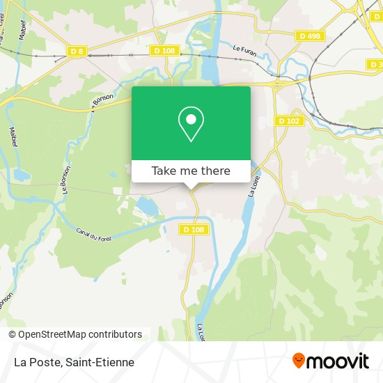 La Poste map