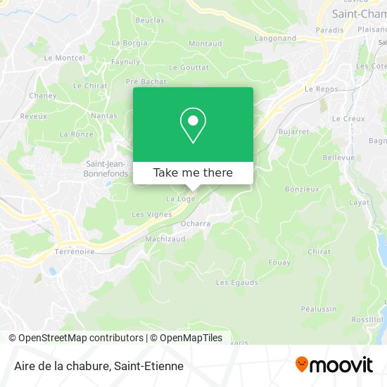 Aire de la chabure map