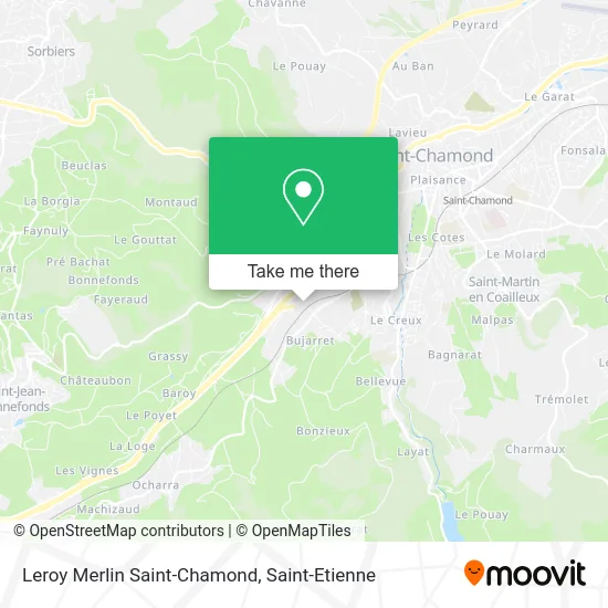 Leroy Merlin Saint-Chamond map